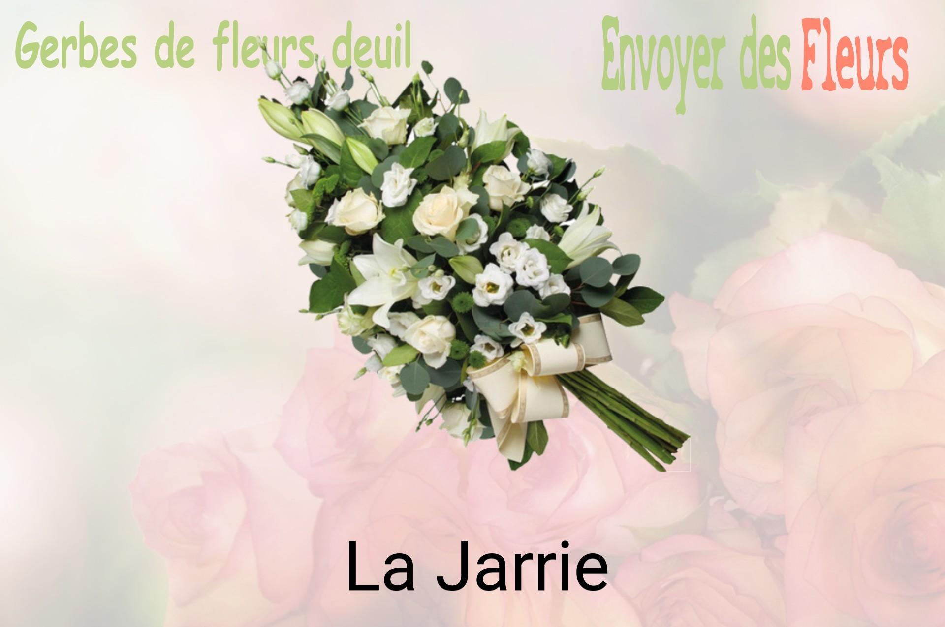 Gerbe de fleurs de deuil livrée à La Jarrie